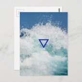 Het elementenwatersymbool briefkaart (Voorkant / Achterkant)