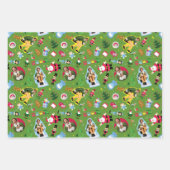 Het Elf en het Kerst Icons Pattern Inpakpapier Vel (Voorkant 3)