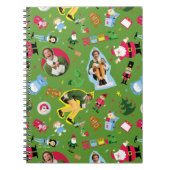 Het Elf en het Kerst Icons Pattern Notitieboek (Voorkant)