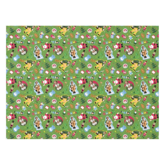 Het Elf en het Kerst Icons Pattern Tafelkleed (Voorkant (Horizontaal))