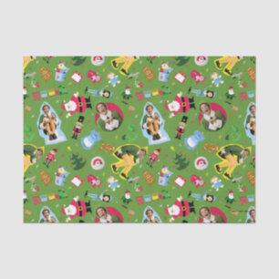 Het Elf en het Kerst Icons Pattern Tissuepapier