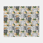 Het Elf Quote-patroon begroten Fleece Deken (Voorkant (Horizontaal))