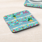 Het Elf Snoep Pattern Bier Onderzetter (Linkerzijde)