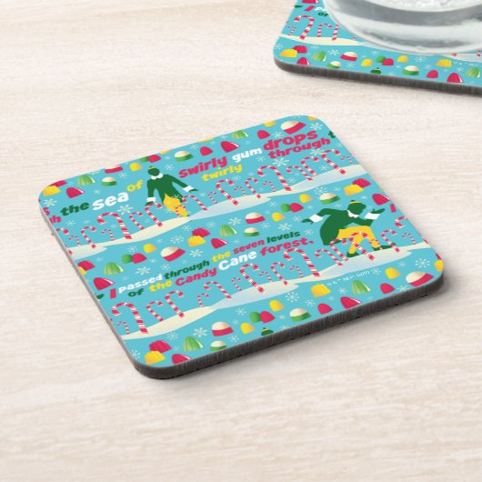 Het Elf Snoep Pattern Bier Onderzetter (Linkerzijde)