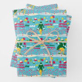 Het Elf Snoep Pattern Inpakpapier Vel (In situ)