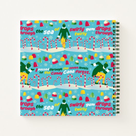 Het Elf Snoep Pattern Notitieboek (Achterkant)