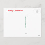 Het Elf van Kerstmis van Maxfield parrish-Y Feestdagenkaart (Achterkant)