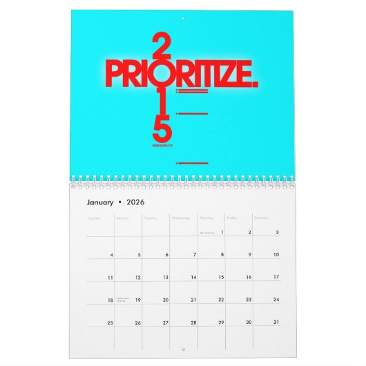 Het Embiggen-kalender van 2015 Kalender (Jan 2026)