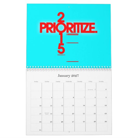 Het Embiggen-kalender van 2015 Kalender (Jan 2027)