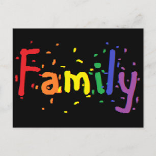 Het Embleem van de Familie LGBT Briefkaart