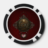 Het embleem van de liefde. poker chips (Achterkant)