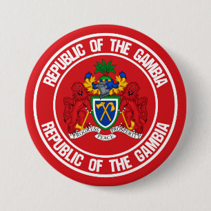 Het Embleem van de Ronde van Gambia Button 7,6 Cm