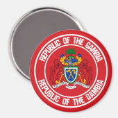 Het Embleem van de Ronde van Gambia Magneet (Voorkant / Achterkant)