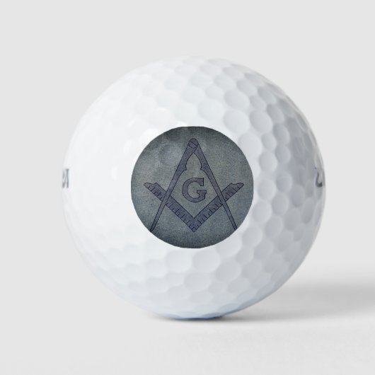 Het embleem van de vrijmetselaar golfballen (Voorkant)