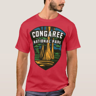 Het embleem van het Congaree National Park T-shirt