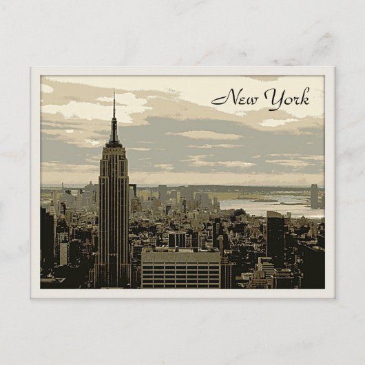 Het Empire State Building Briefkaart (Voorkant)