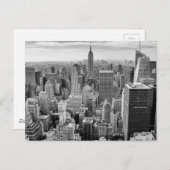 Het Empire State Building in het zwart-wit New Yor Briefkaart (Voorkant / Achterkant)