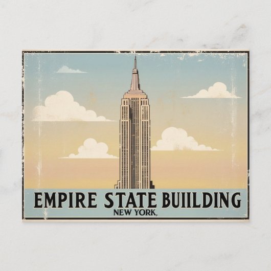Het Empire State Building in New York Briefkaart (Voorkant)