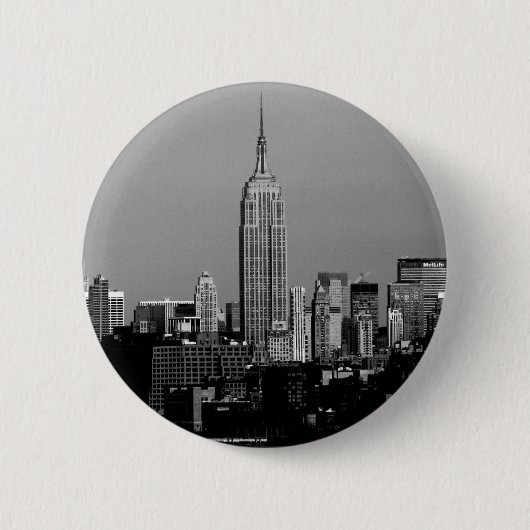 Het Empire State Building Ronde Button 5,7 Cm (Voorkant)