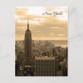 Het Empire State Building (Sepia) Briefkaart (Voorkant)