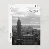 Het Empire State Building (zwart-wit) Briefkaart (Voorkant / Achterkant)