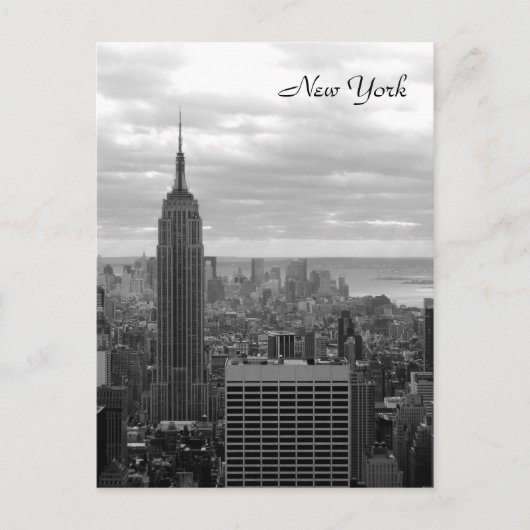 Het Empire State Building (zwart-wit) Briefkaart (Voorkant)