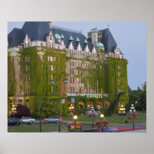 Het Empress Hotel in de binnenhaven in Poster
