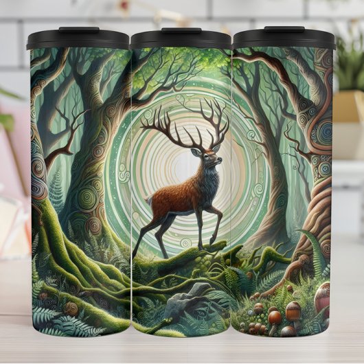 Het Enchanted Forest Deer Portal. Thermosbeker