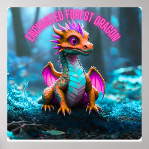 Het Enchanted Forest Dragon Poster