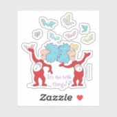 Het ene ding twee, het zijn de kleine dingen! sticker (Vel)