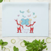 Het ene ding twee, het zijn de kleine dingen! theedoek (Gevouwen)