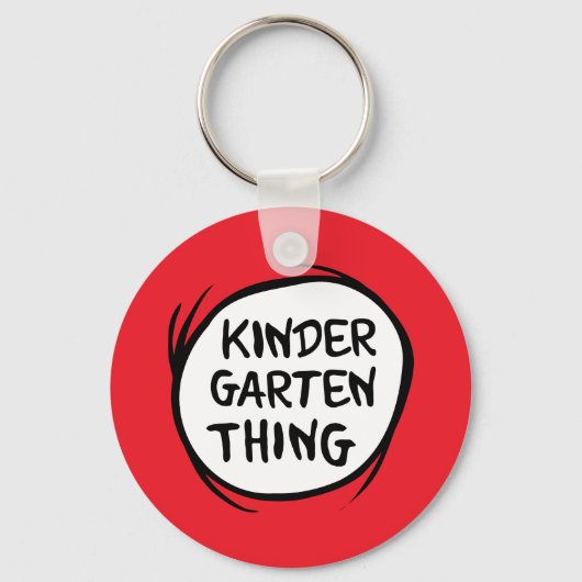 Het ene ding twee - Kleuterschool ding Sleutelhanger (Voorkant)