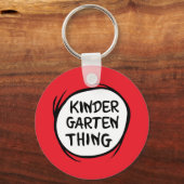 Het ene ding twee - Kleuterschool ding Sleutelhanger (Voorkant)