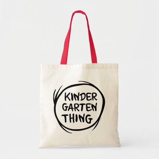 Het ene ding twee - Kleuterschool ding Tote Bag (Voorkant)