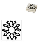 het ene element patroon 2 rubberen stempel (Gestempeld)