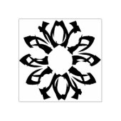 het ene element patroon 2 rubberen stempel (Afrduk)