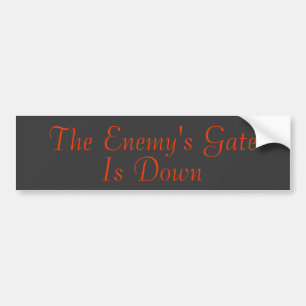 Het Enemy's gewas is omlaag Bumpersticker
