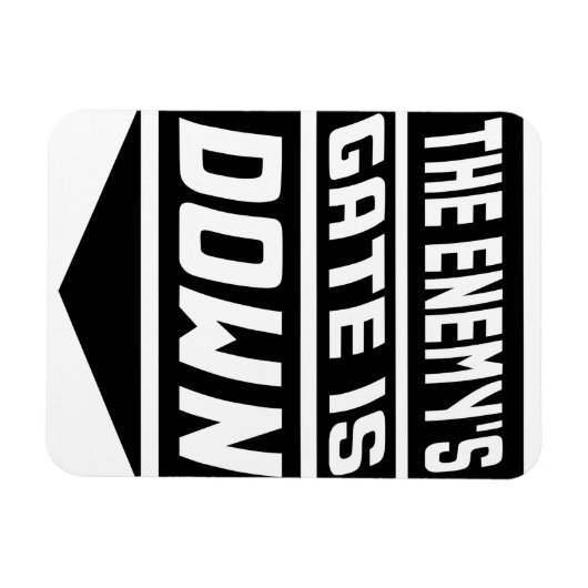 Het Enemy's gewas is omlaag. Magneet (Horizontaal)