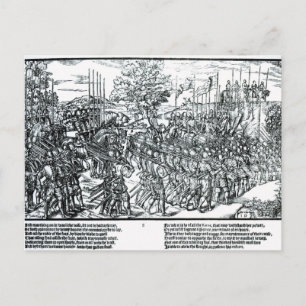 Het Engelse leger marcheert met Sir Henry Sidney Briefkaart