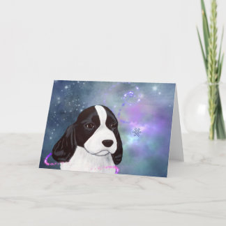 Het Engelse Wenskaart van het Puppy van het Kaart