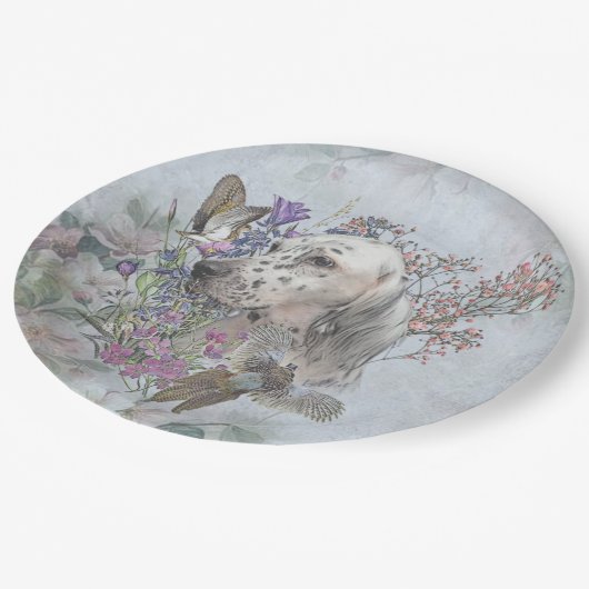 Het Engelstalige portret , kunst Papieren Bordje (Gekanteld)