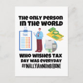 Het enige dat belastingdag wenst, was alledag briefkaart (Voorkant)