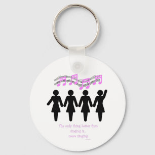 Het enige dat beter is dan zingen sleutelhanger