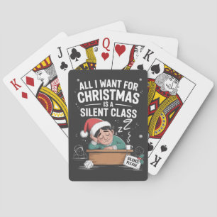 Het enige dat ik voor Kerstmis wil is een stille k Pokerkaarten
