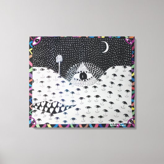 Het enige dat ogen ziet canvas afdruk (Voorkant)