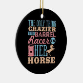 Het enige ding dat overkomt dan een racerpaard met keramisch ornament (Rechts)