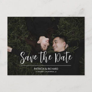 Het enige eenvoudige script Wedding Save The Date Briefkaart