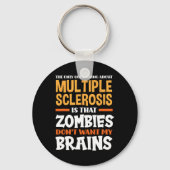 Het enige goede aan multiple sclerose plezier MS Sleutelhanger (Voorkant)