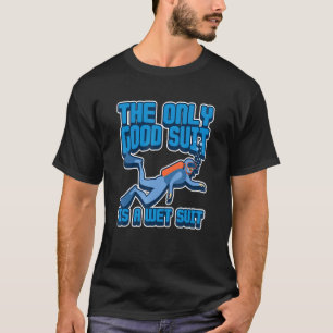 Het enige goede pak is een wetsuit duikuitrusting t-shirt