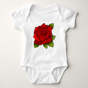 Het enige Rood nam toe Romper
